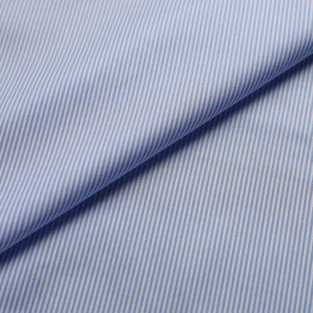 Blue Oxford Striped Shirt Fabric